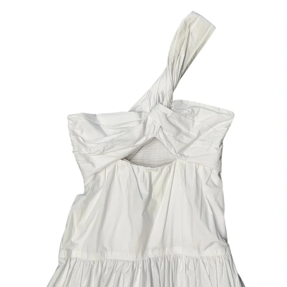 A.L.C. Aubry One Shoulder Midi Dress White Poplin NWT - Picture 6 of 11